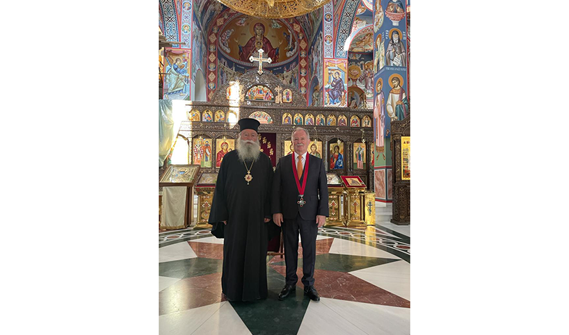 Prof. Dsc. Eng. Tzolo Voutov with Metropolitan